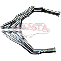 4-1 Tuned Extractor 3 inch Outlets (Commodore VB - VS V8 5.0L EFI 1 3/4in) - Silver