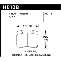 1984-1986 Alfa Romeo GTV-6 2.5 HPS 5.0 Front Brake Pads