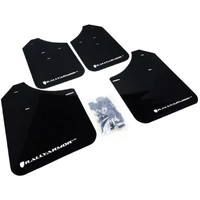 UR Rally Mud Flap (WRX/STi 01-07) Black/White Logo