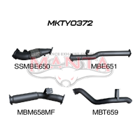 4in Turbo Back without Cat & with Muffler (VDJ76 4.5L V8 Wagon (Without DPF))