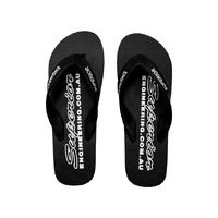Superior Mens Double Plugger Thongs - Black (Pair) Size 8