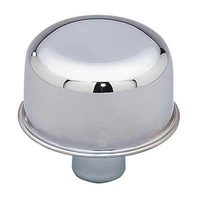 Push-In Breather Steel Chrome 2-3/4in Diameter with 3/4in Neck