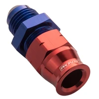 5/16in Tube To Male -06AN Hose End Aluminium Tube Adaptor Blue/Red