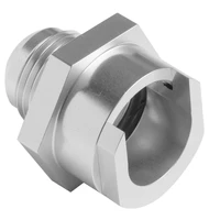 Heater Core Adaptor 5/8in Pipe To -12AN Silver
