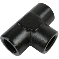 Female Adaptor Pipe Tee 1/8in NPT Black