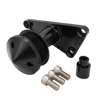 Power Steering Delete Idler Bracket Kit, For Holden Commodore LS VT-VZ, VE-VF, Billet Aluminium, Black