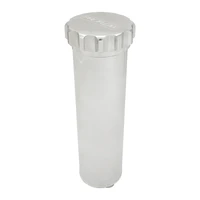 Radiator Overflow Tank Billet Aluminium With Bracket 0.75L 60mm Dia 330mm Tall AN Port with Barb Fitting Polished