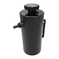 Radiator Overflow Tank Universal Aluminium 2.5L 120mm Diameter 250mm Height Black