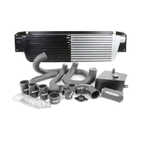 Front-Mount Intercooler Kit (WRX 2015-21) Black Core, Black Piping