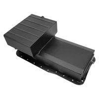 Oil Pan & Pick Up, Steel Fabricated, Stroker, SB Ford 351W, Early Falcon, Dart & World 4 bolt, Billet Seal Ends , Matt Black, 6.6 lt Capacity, Kit