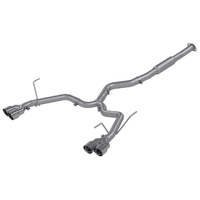 3" Cat Back Dual Split Rear Exit Race Version (WRX/STI 15-21) - T304 Stainless Steel