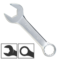 Combination ROE Quad Drive Spanner - Stubby - Metric - 15° Offset - Individual, Size: 10mm
