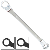 Double Ring Spanner - Long - Metric - 75° Offset - Individual, Size: 8 x 9mm