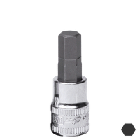 3/8" Drive Inhex Socket - SAE - Individual, Size: 7/32"