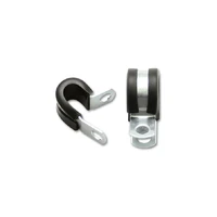 Stainless Steel Cushion P-Clamp for 0.375" O.D. Hose - Pack of 10