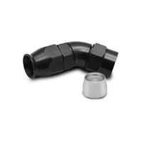 45 Degree High Flow Hose End Fitting for PTFE Lined Hose -16AN