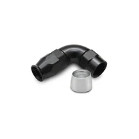 90 Degree High Flow Hose End Fitting for PTFE Lined Hose -16AN