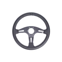 Leather Steering Wheel - Black/Black Stitching - Black/Black Stitching