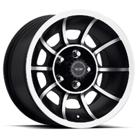 Vector VN47 15x7 5x114.3 0mm Satin Black Machined