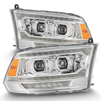 09-18 Dodge Ram 2500 LUXX LED Proj Headlights Plank Style Chrm w/Activ Light/Seq Signal/DRL