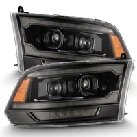 09-18 RAM 1500 PRO-Series Proj Headlights Alpha-Black w/Sequential Signal & Top/Middle DRL