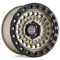 Sentinel 17x8.5 5x127 -18mm Desert Sand Black Lip