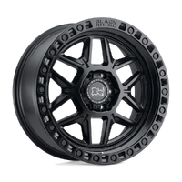 Kelso 17x9 6x139.7 0mm Matte Black Black Bolts