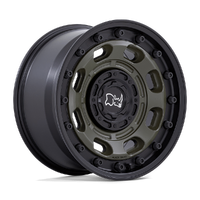 Atlas 17x8 5x114.3/5x120 +38mm Olive Drab Green Black Lip