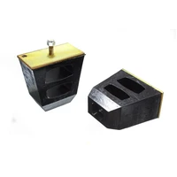 Universal 4.5in Tall x 4.5in Long x 2.5in Wide Black Bump Stops (2 per set)
