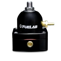 Universal EFI (Electronic Fuel Injection) Adjustable Fuel Pressure Regulator 25-90 psi (2) -6AN Inlets (1) -6AN Return Black