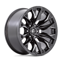 Flame D803 20x9 5x127 +1mm Gloss Black Milled