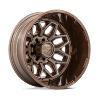 Flux Dually D876 20x8.25 8x200 +104mm Platinum Bronze