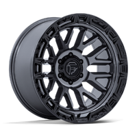 Rail FC890 17x9 5x127 -12mm Gloss Gunmetal Black Lip