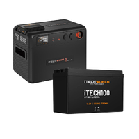 Premium Dual Battery System 100Ah Lithium LiFePO4 with 25A DCDC Charger