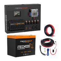iTECH120X and Control Hub with iTECHDCDC40/25 Lithium 4WD Kit 105Ah