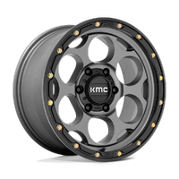 Dirty Harry KM541 17x8.5 6x139.7 0mm Satin Gray Black Lip
