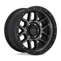 Mesa KM544 17x8.5 6x139.7 0mm Satin Black Gray Tint Clear Coat