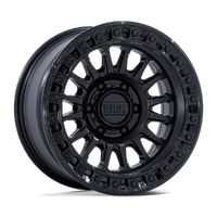 Ims KM552 17x8.5 5x127 +25mm Matte Black Gloss Black Lip