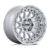 Crux KM556 17x8.5 5x127 0mm Gloss Silver Machined Face