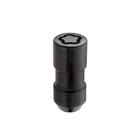 Wheel Lock Nut Set - 4pk. (Cone Seat Duplex) 9/16-18 / 7/8 Hex / 2.5in. Length - Black