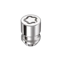 Wheel Lock Nut Set - 4pk. (Cone Seat) M12X1.5 / 19mm & 21mm Dual Hex / 1.28in. L - Chrome