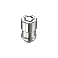 Wheel Lock Nut Set - 4pk. (Cone Seat) 1/2-20 / 3/4 & 13/16 Dual Hex / 1.66in. Length - Chrome