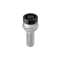Wheel Lock Bolt Set - 4pk. (Radius Seat) M14X1.5 / 17mm Hex / 27.0mm Shank Length - Black