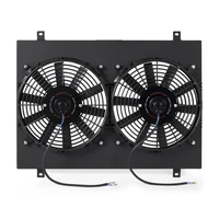 79-93 Ford Mustang Aluminum Fan Shroud Black
