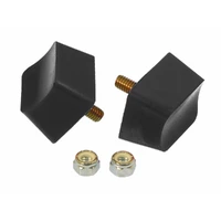 Universal Bump Stop 1X1 3/4X1 7/16 Crvd Top - Black