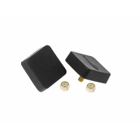 Universal Bump Stop 5/8X2X2 Sqr w/ Ctr Stud - Black