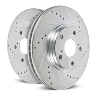 1967 Ford Fairlane Front Evolution Drilled & Slotted Rotors - Pair