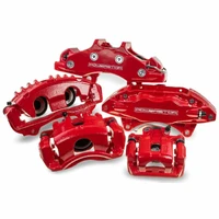 11-19 Chevrolet Silverado 2500 HD Rear Red Calipers w/Brackets - Pair