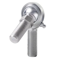 C Series 2-Pc Rod End - Male/Right Hand - .375in Bore x 3/8-24 w/Stud & Zerk - Carbon Steel