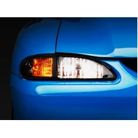 94-98 Mustang Axial Series Cobra Style Headlights- Black Housing (Clear Lens)